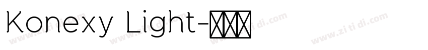 Konexy Light字体转换